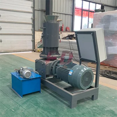 550 tipo High-Power Flat Mold Straw Granulation Equipment Sawdust Biomass Macchina per pellet
