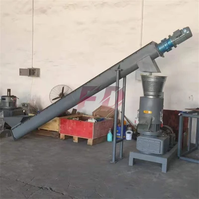 550 tipo High-Power Flat Mold Straw Granulation Equipment Sawdust Biomass Macchina per pellet