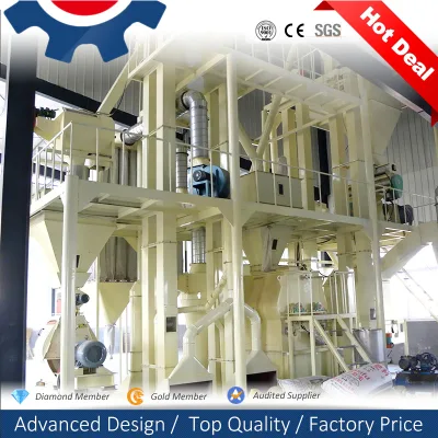 Miglior completo industriale su larga scala bestiame bovino pollo pollame Macchina per pellet per fresatura per lavorazione erba Alfalfa fusto Tagliapaglia