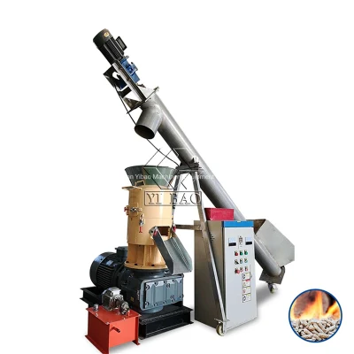 Il guscio è realizzato in acciaio inox 304 anello centrifugo verticale Macchina per pellet di legno di fusto