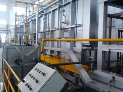 Forno di riscaldamento a rulli per cilindri a gas