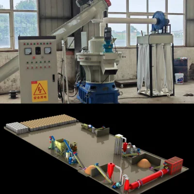 1 Ton ring Die Rice Straw Wood Pellet Machine /Small Segatura di biomassa di grandi dimensioni legno laminatoio di pellet di legno / Feed produzione di pellet di legno Linea di produzione macchina 500 Kg,2,3,4,5 tonnellate