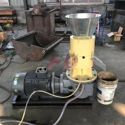 550 tipo High-Power Flat Mold Straw Granulation Equipment Sawdust Biomass Macchina per pellet