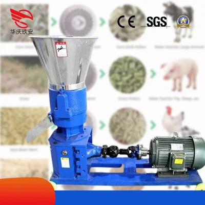Macchina per pellet essenziale per la fornitura di allevamento nuovo pellet per stampi piatti Macchina di alimentazione macchina per pellet di paglia agricola