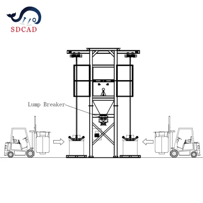 Sdcad Jumbo Filling Machine Big Bag Filling System High Efficienza e prestazioni stabili