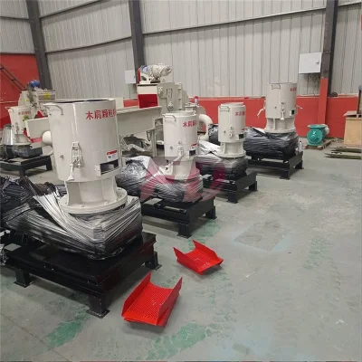 550 tipo High-Power Flat Mold Straw Granulation Equipment Sawdust Biomass Macchina per pellet