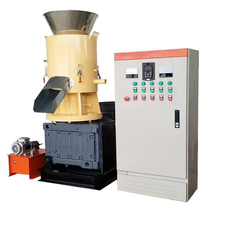 Plastic Wood Pellet Mill Granulator Animal Four Rollers