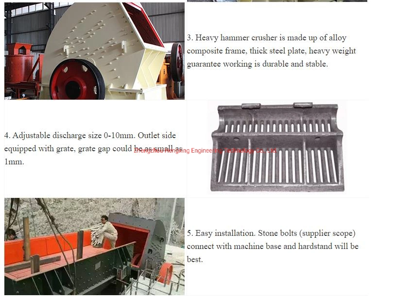 High Efficiency Limestone Crusher Heavy Hammer Crusher Manufacturer Wholesale Price