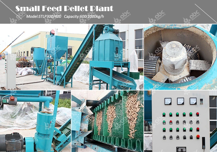 Best Complete Small Scale Farm Cheap Livestock Pig Cow Cattle Animal Chicken Poultry Feed Pellet Machine for Making Processing Milling Grass Fodder Production