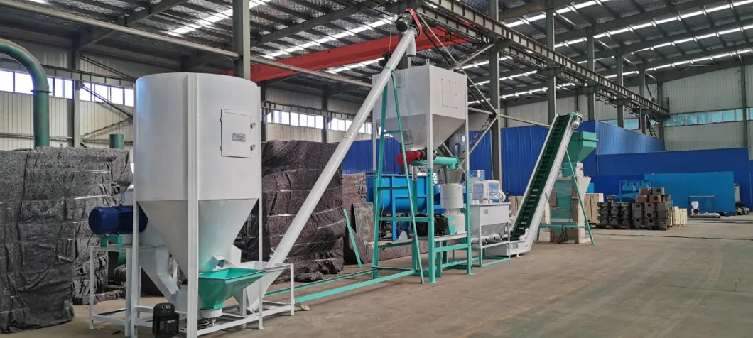 3-5t /H Horizontal Ring Die Poultry Livestock Chicken Feed Pellet Machine