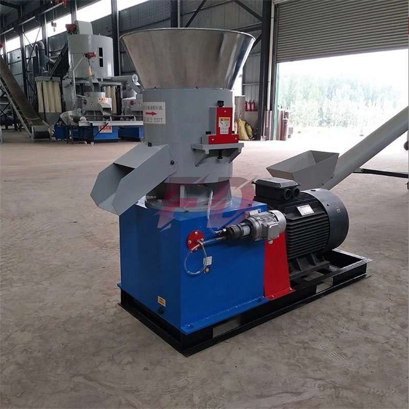 550 Type High-Power Flat Mold Straw Granulation Equipment Sawdust Biomass Pellet Machine