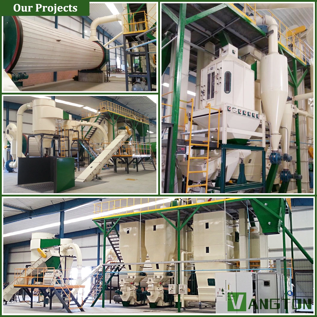 1000 Kg Roller Moving Biomass Wood Pellet Press Machine 560 with CE