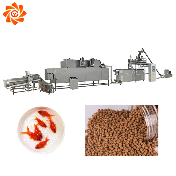 High Output Manufacturing Pet Dry Dog Food Production Line Extruder Floating Fish Feed Pellet Making Processing Machine