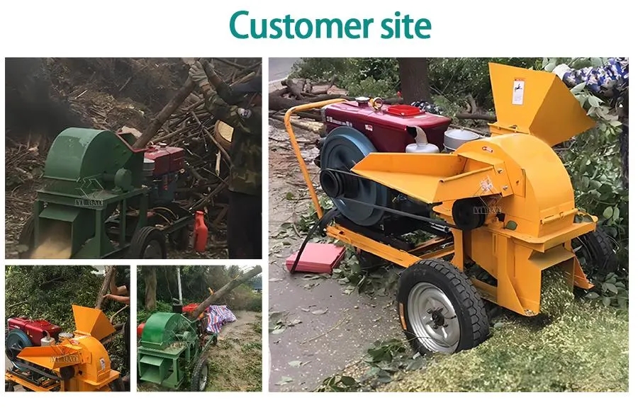 Large Capacity 1000kg/H Sawdust Making Machine Graden Tree Branches Shredder Wood Log Hammer Crusher Machine