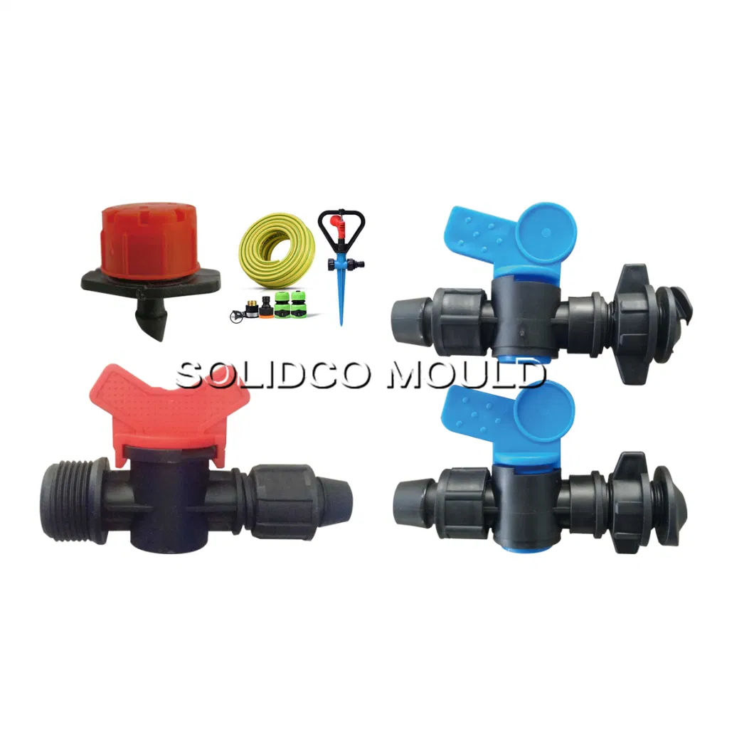 Flat Round Drip Irrigation Emitter Plastic Mould