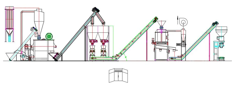 2022 New Design Chicken Livestock Goat Animal Poultry Feed Pellet Making Machine Pig Animal Feed Granulator Machine Biomass Fuel Wood Pellet Production Line