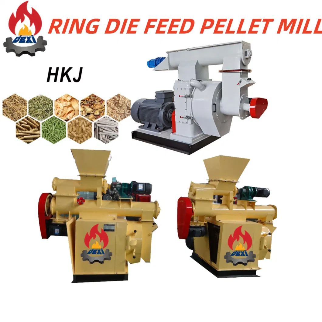 Biomass Wood Pellet Mill Vertical Ring Die Wood Pellet Machine Animal Feeding