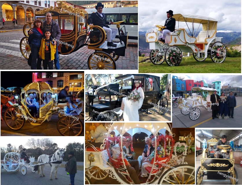 Classical Royal Carriage Manufacturer/High Quality Deluxe Wedding Special Transport Horse Carriage