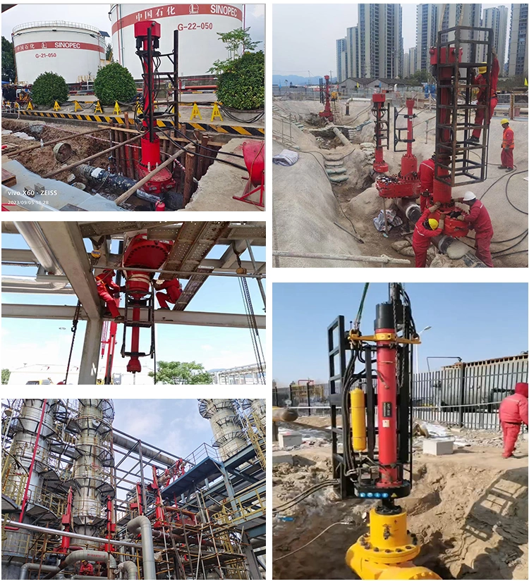 1450psi Automatic Feeding Hydraulic Hot Tapping Machine for Oil and Gas Lines