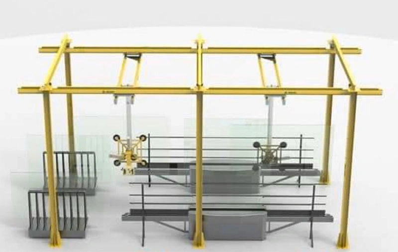 Factory High Quality Portal Frame Shape Vacuum Glass Lift Equipment with CE for Glass Loading Transport Delivering