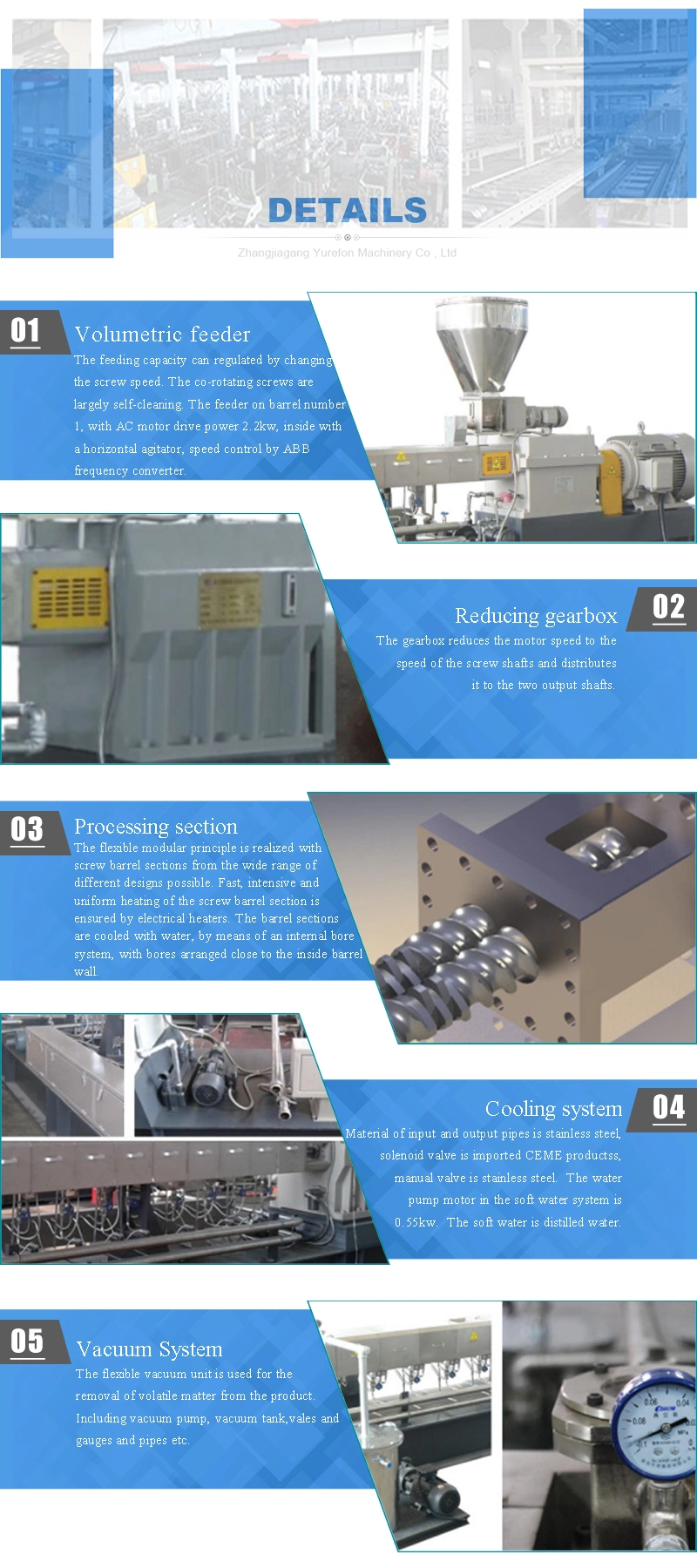 500-600kg/H Pet Waste Film Strands Pelletizing System for Extrusion Line