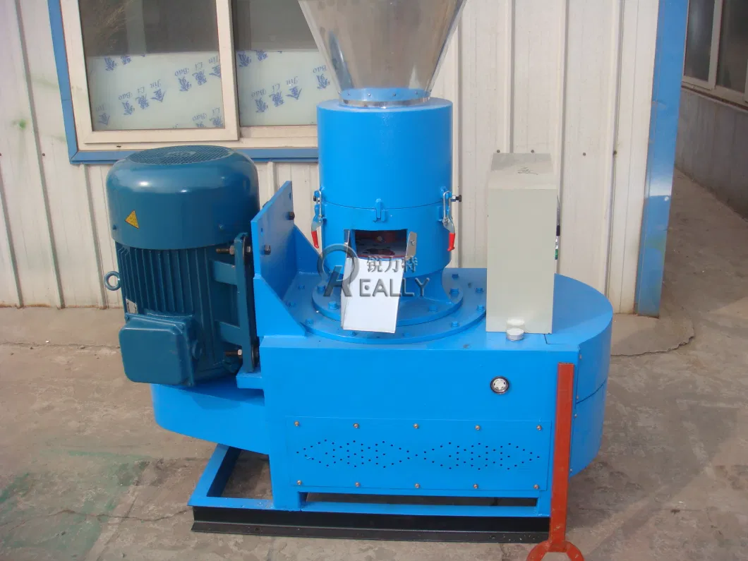 Biomass Wood Pellet Machine Sawdust Press Granular Roller Rotate Pellet Mill with 3 Year Warranty