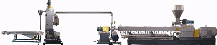 PP/PE+ CaCO3 Filler Masterbatch Water Ring Co-Roating Twin Screw Pellet Machine