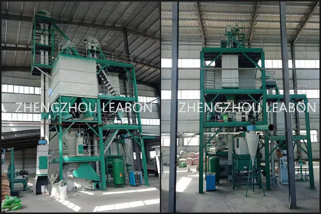 1-2 Ton/H Livestock Feed Pellet Making Machine Animal Poultry Cattle Chicken Fish Feed Pellet Production Line Price for Sale