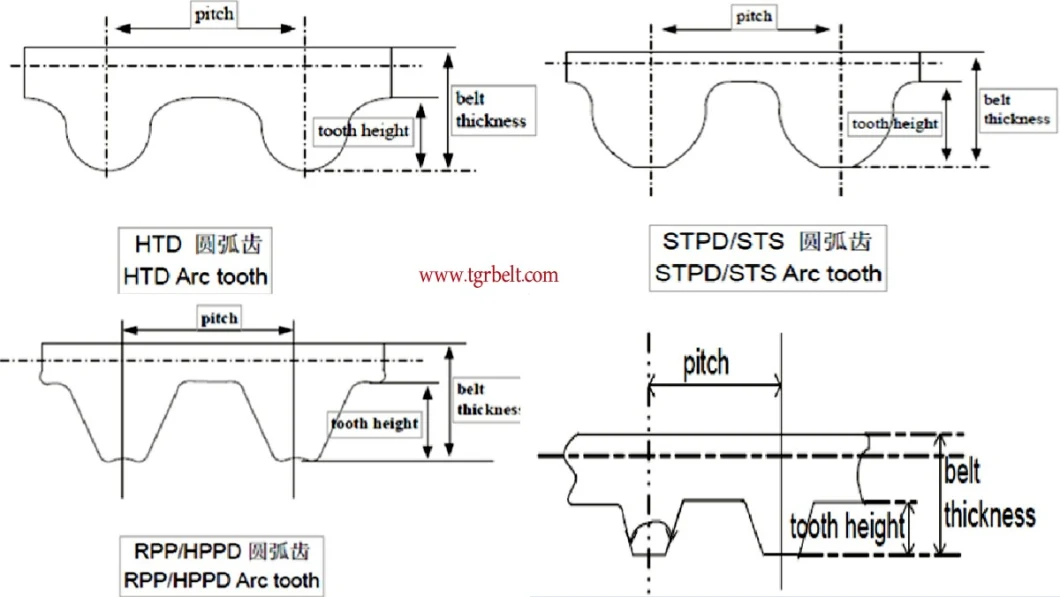 Rubber Double Sided Belt Poly-V Belt Parts for Roller Mill From Chinese Industrial Belt Manufacturer