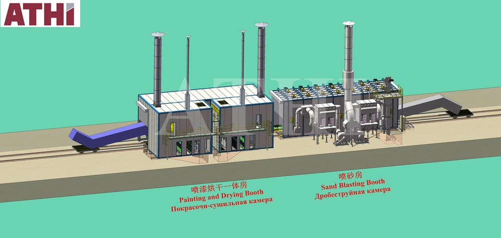 Air Shot Sand Blast Room Sandblasting Booth System with Manual Sand Blasting Machine Abrasive Transport Recovery System