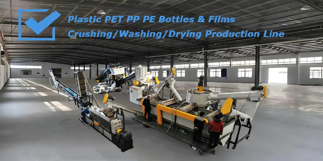 High Output Plastic Pelletizing Machine for Crushed Washed Pet HDPE Bottle Flake Drum Pellet Rubber Lump PVC Pipe PP PE Film Recycle Granulator Good Price