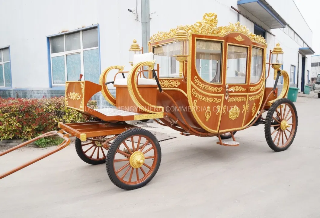 Classical Royal Carriage Manufacturer/High Quality Deluxe Wedding Special Transport Horse Carriage