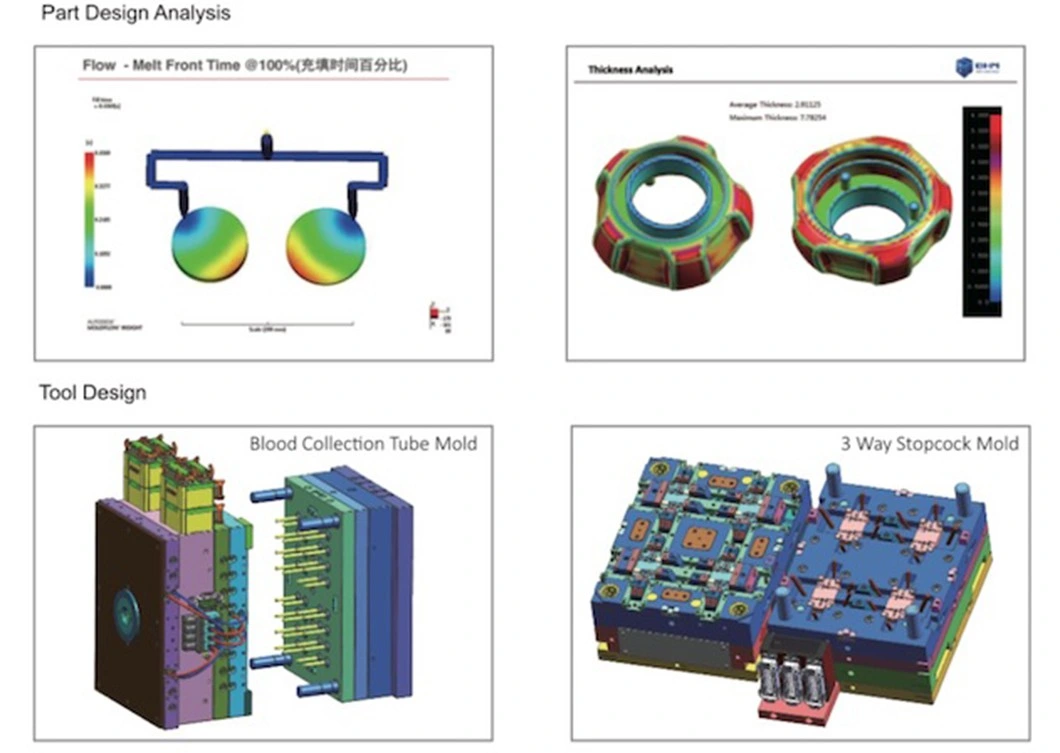 Mold PCR Tube Sing Tube with Flat Cap Injection Mould