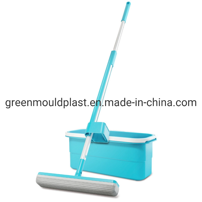 Plastic Microfiber Flat Washing Cleaning Mop Bucket Mould for Selling