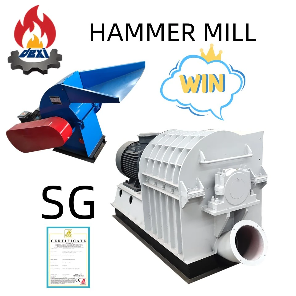 Sg High Productivity Wood Sawdust Wooden Branch Straw Hammer Mill