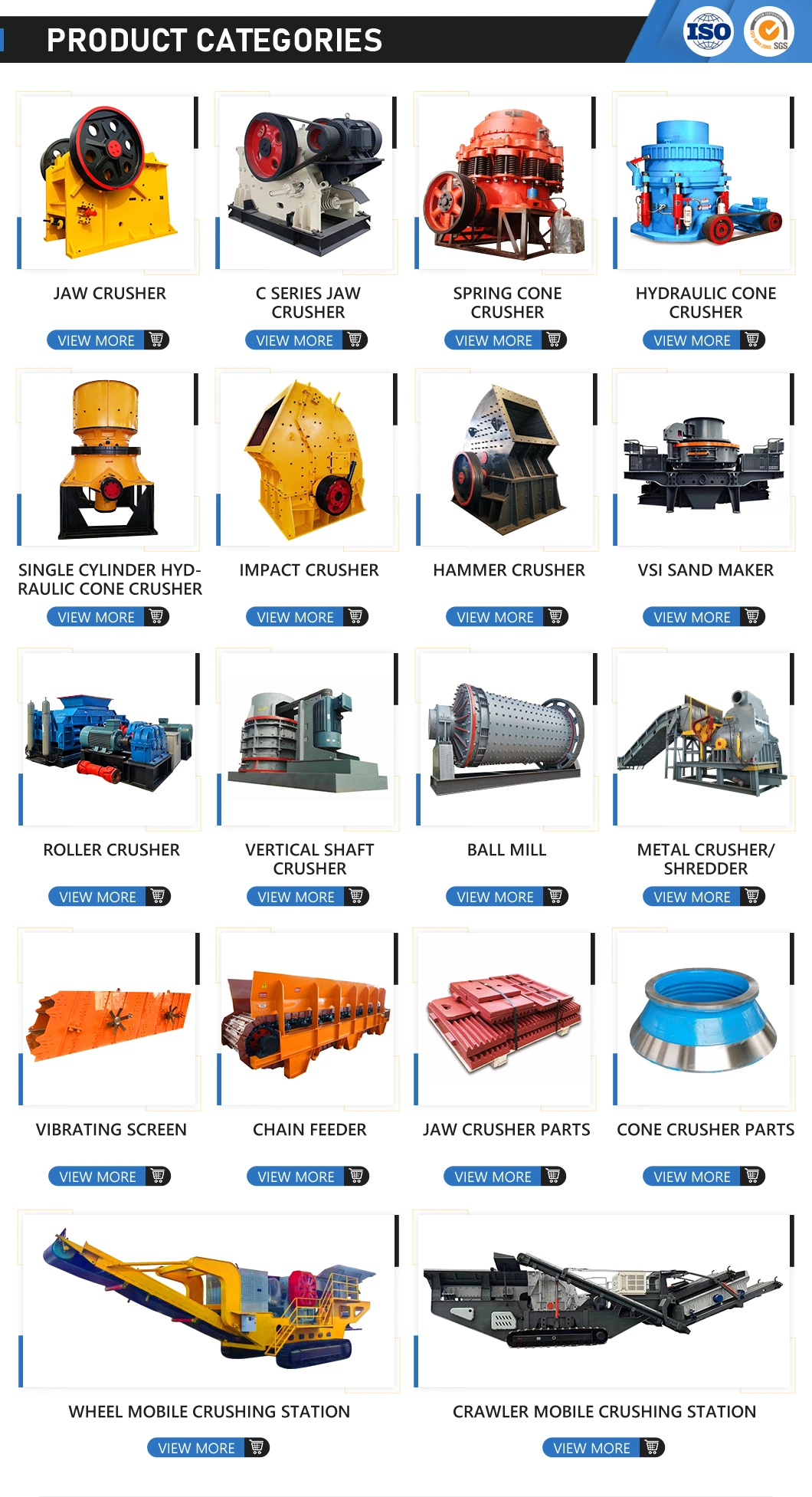 Stone/Jaw/Cone/Impact/Hammer/Quarry/Mining Crusher for Asphalt/Granite/Cobble/Limestone/Ore/Gold Crushing Machine