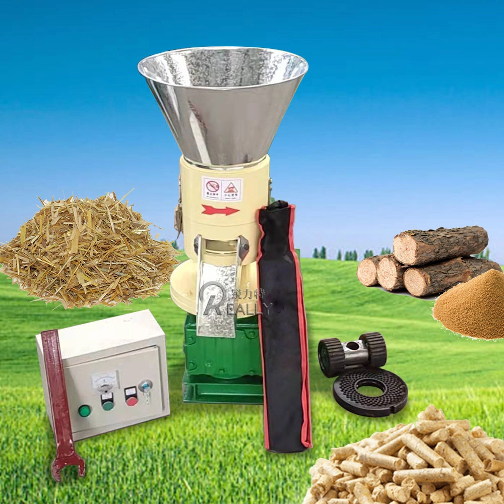 Professional Wood Pellet Machine Biomass Wood Pellet Machine Sawdust Press Granular Roller Rotate Pellet Mill