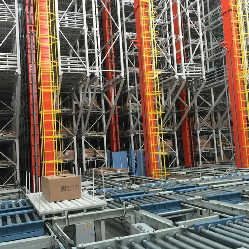 Material Transport Warehouse Rack Stacker Crane Automatic Pallet Warehouse Storage System Asrs Automatic Racking System