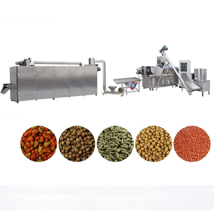 Pet Food Pellet Extruder Machine Floating Fish Feed Making Machine Animal Pellet Food Processing Line