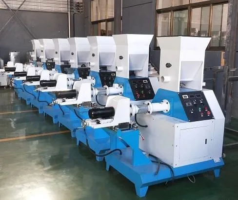 Fish Feed Pellet Extruder Machine Catfish Pet Dog Cat Food Chicken Feed Processing Machines Pelletizer Machine for Animal Feeds