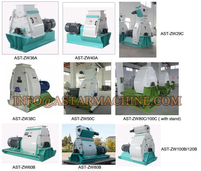 Ast-Zw40A Made in China Cattle Feed Hammer Mill