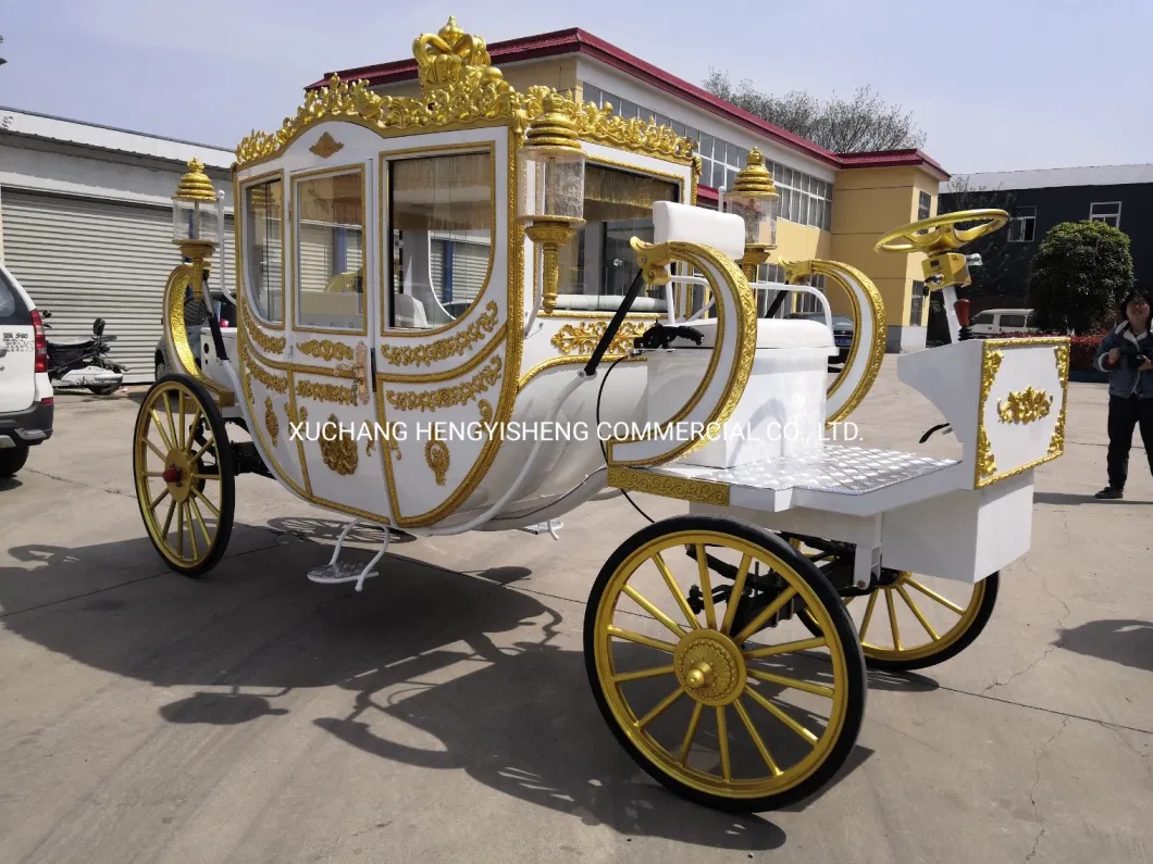 Classical Royal Carriage Manufacturer/High Quality Deluxe Wedding Special Transport Horse Carriage