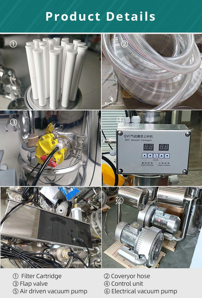 Industrial Pneumatic Air Vacuum Automatic Conveying System for Pharmaceuticals Tablet Presses