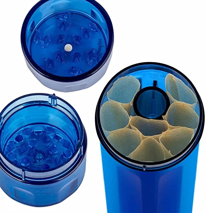 Herb Blunt Rollers Grinder with Cone Filler Funnel Loader Rolling Machine Plastic Herb Grinder