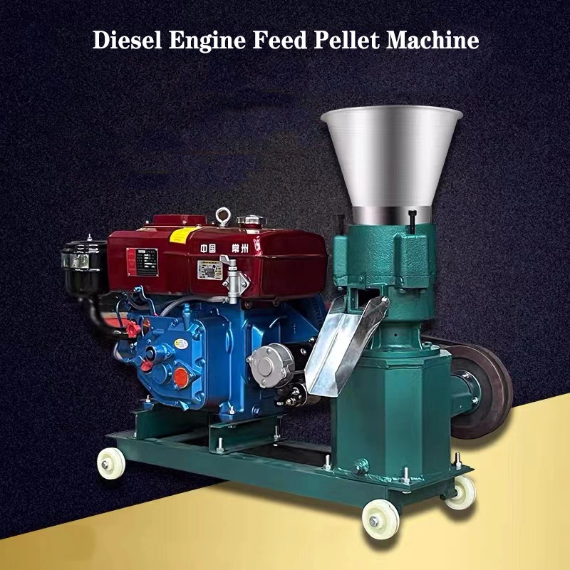 Diesel Engine Poultry Feeds Pellet Making Machine Pelletizer Feed Pellet Mill for Animal