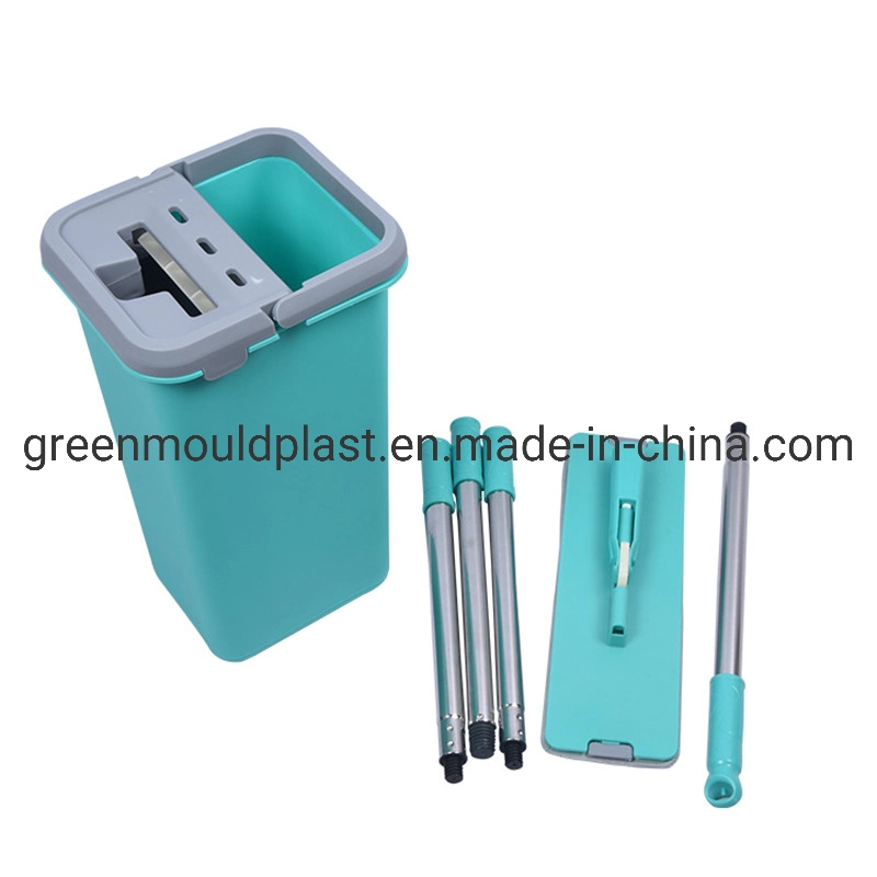 Plastic Microfiber Flat Washing Cleaning Mop Bucket Mould for Selling