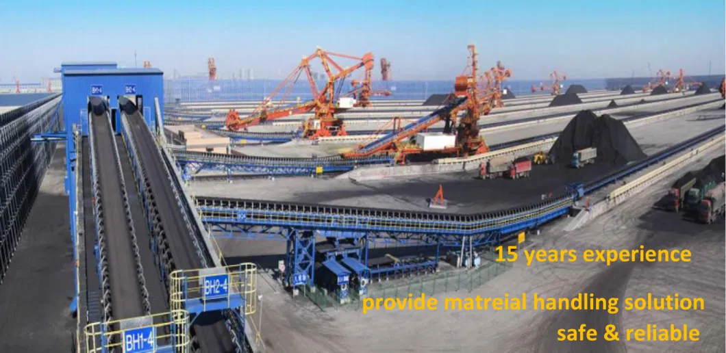 Harbor Bulk Material Handling Conveyor System Transport Sand Stone Coal