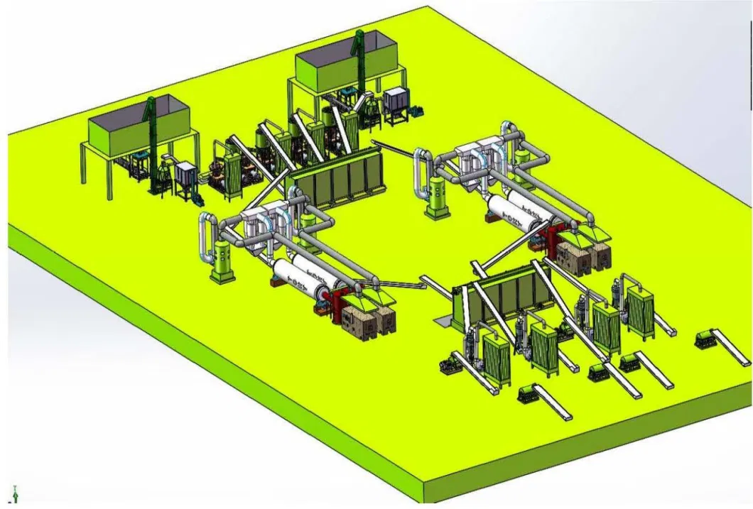 Wood Pellet Making Line Sawdust Pelleting Machine Line Biofuel Pellet Production Line