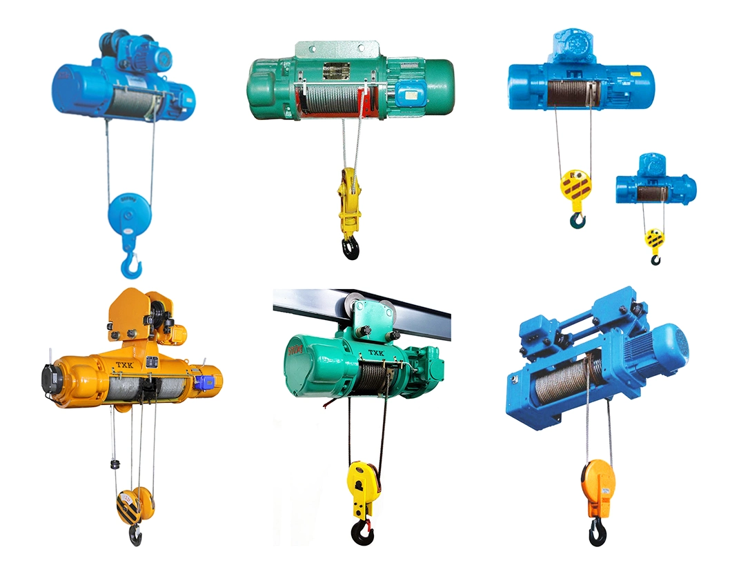 5t 12m CD/MD Type Electric Wire Rope Cable Hoist with Trolley