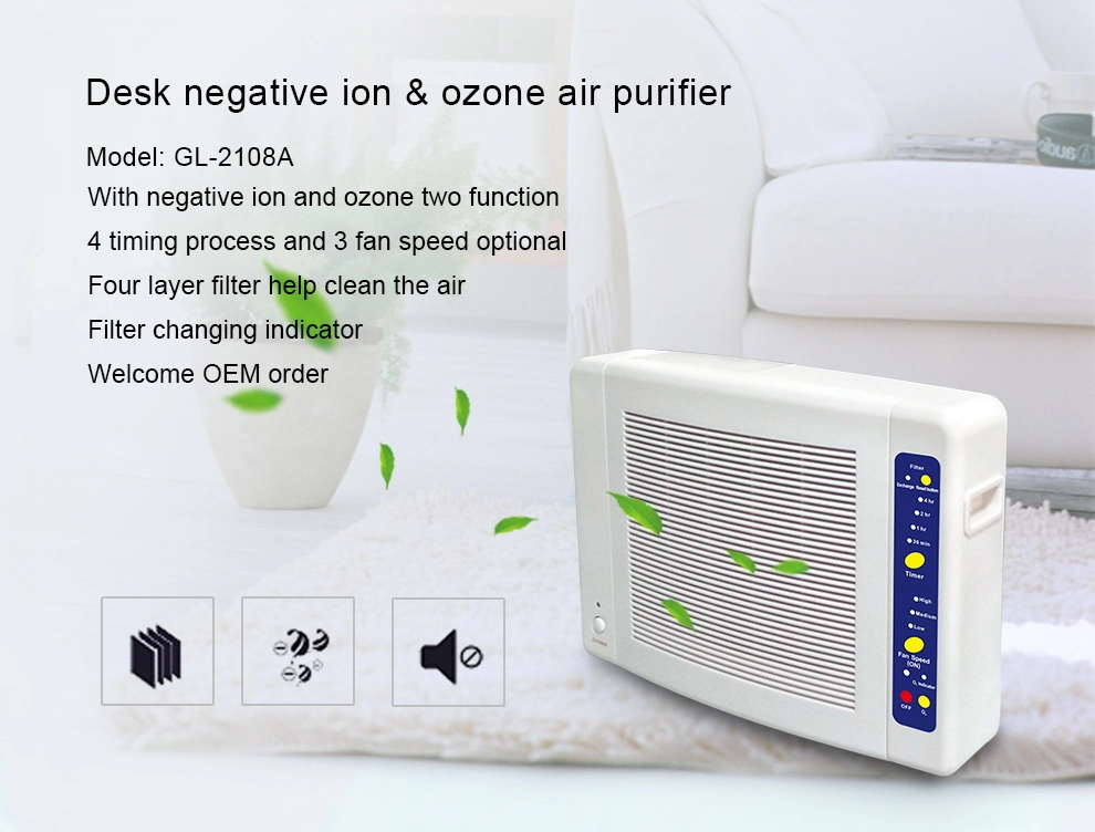 China Manufacturer Household Ionizer HEPA Air Cleaner Air Purifier